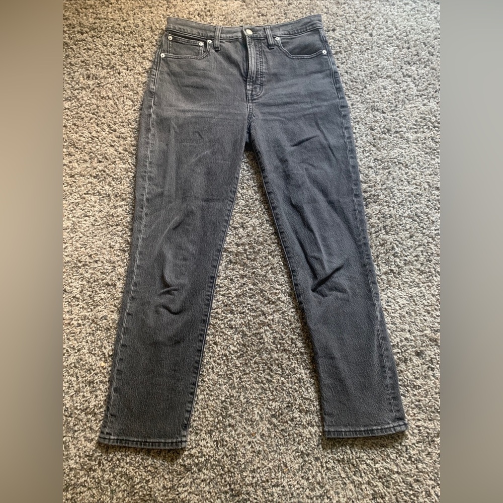 Madewell The Perfect Vintage Jean High Rise Charcoal Jeans size 27 Cabincore